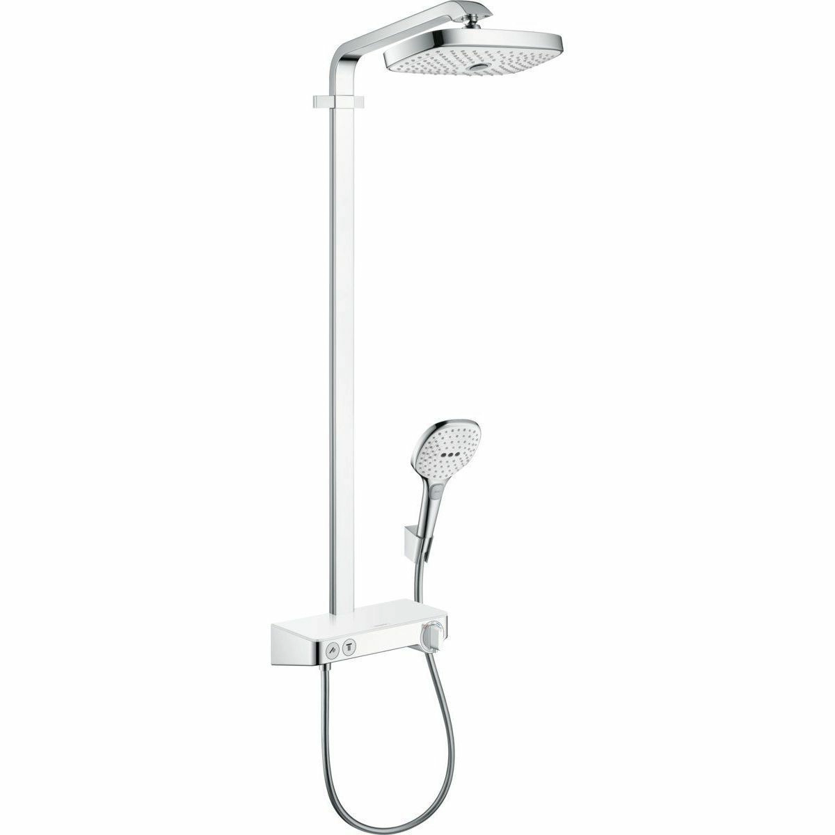 Душевая стойка с термостатом Hansgrohe Raindance Select Showerpipe E300 2jet, 27126400
