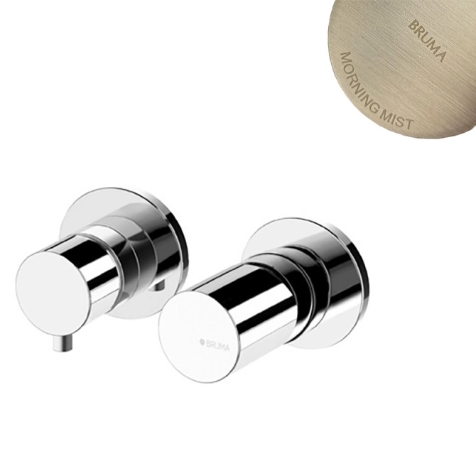 Смеситель скрытого монтажа на 2 отверстия с 3 выходами Bruma Adagio 193 142 1MM Morning Mist, 1931421MM