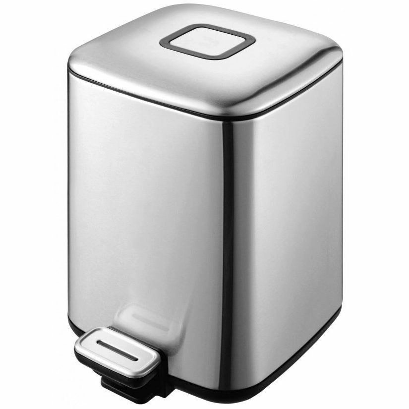 Ведро квадратное Boheme Q Steel, 10948-C