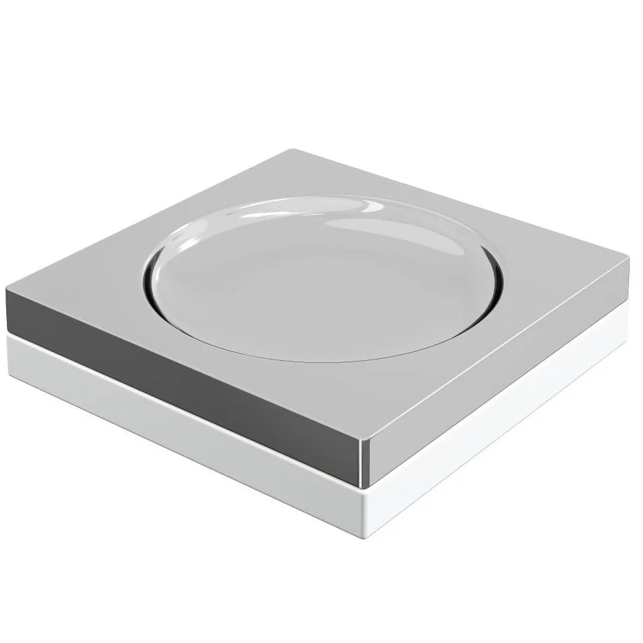 Мыльница квадратная Boheme Qubic Chrome, 10960-CR