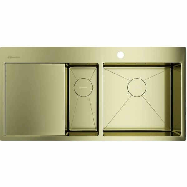 Мойка Omoikiri Akisame 100-2-LG-R, 4973090