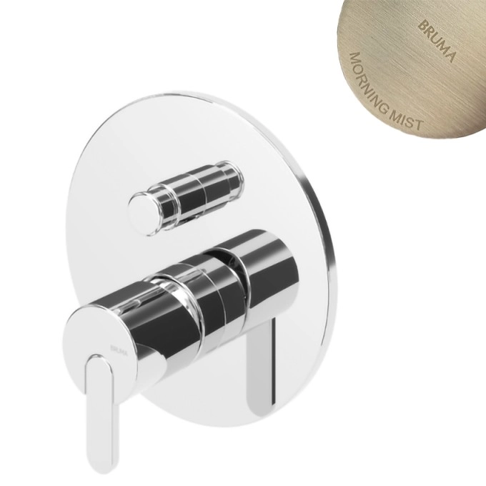 Смеситель скрытого монтажа Bruma Leaf 167 130 1MM Chrome, 1671301MM