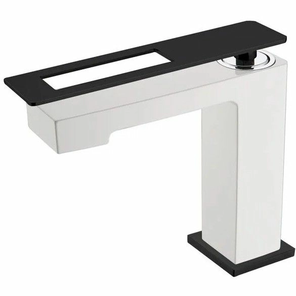 Смеситель для умывальника Boheme Q White/Black, 141-WB