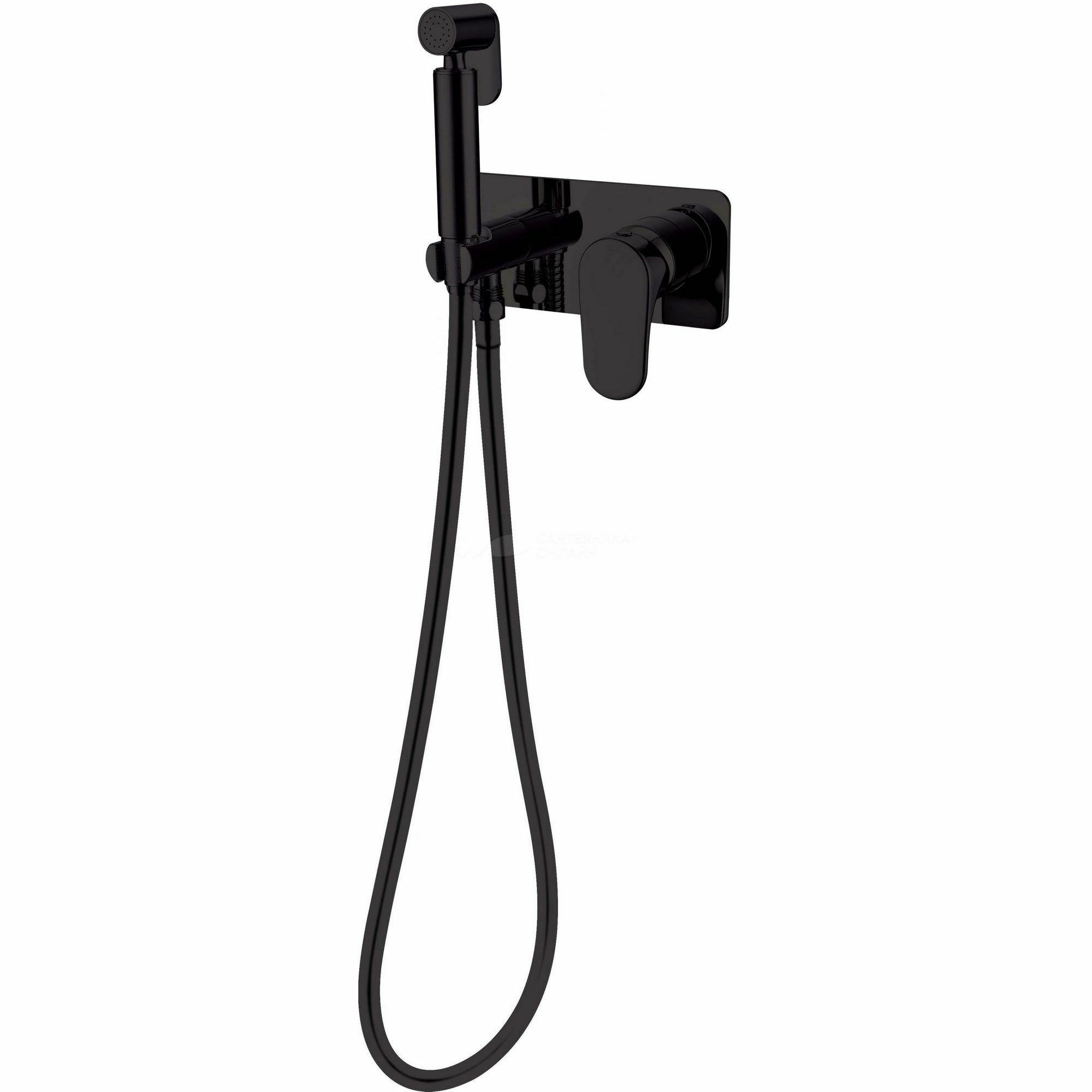 Гигиенический душ со смесителем Boheme Spectre Matt Black, 457-B