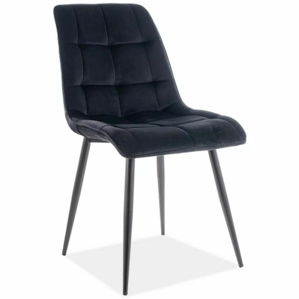 Стул Signal Chic Velvet Bluvel 19 черный/черный, CHICVCC