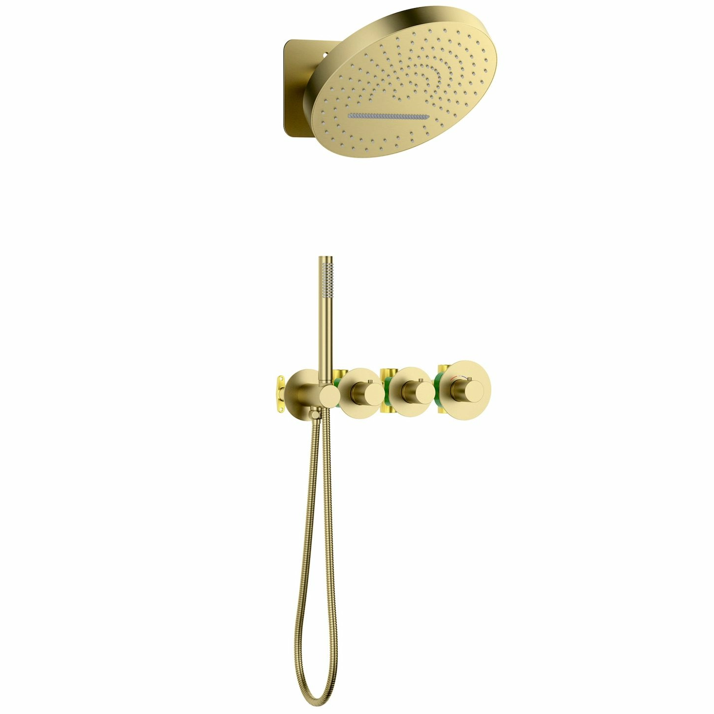 Душевая система встроенная с термостатом Timo Saona Brushed Gold, SX-2329/17SM