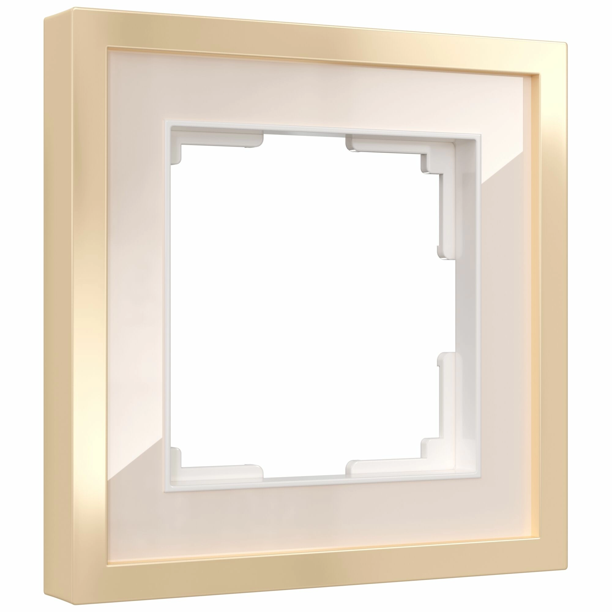Рамка на 1 пост Werkel Baquette W0012851 (айвори/латунь)