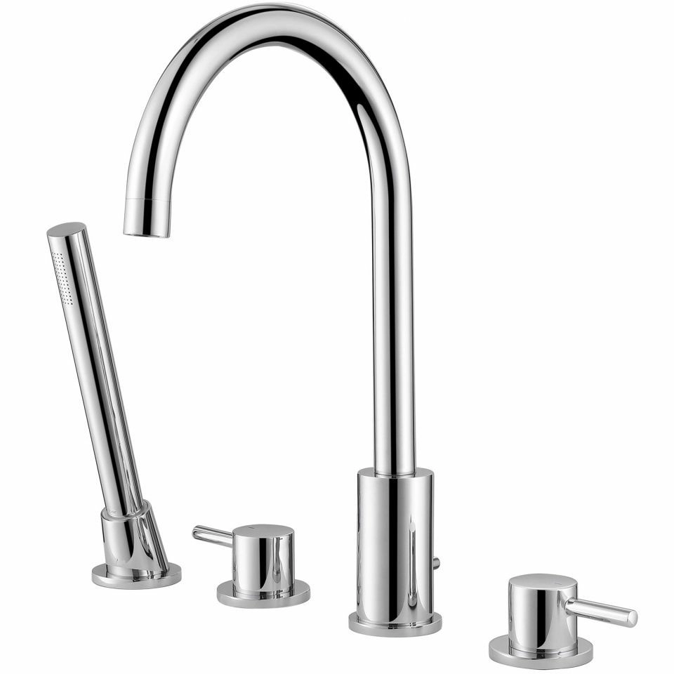 Смеситель на борт ванны Abber Wasser Kreis хром, AF8113