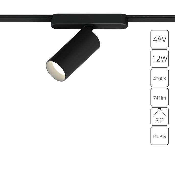 Магнитный трековый светильник Arte Lamp Rapid, A6158PL-1BK