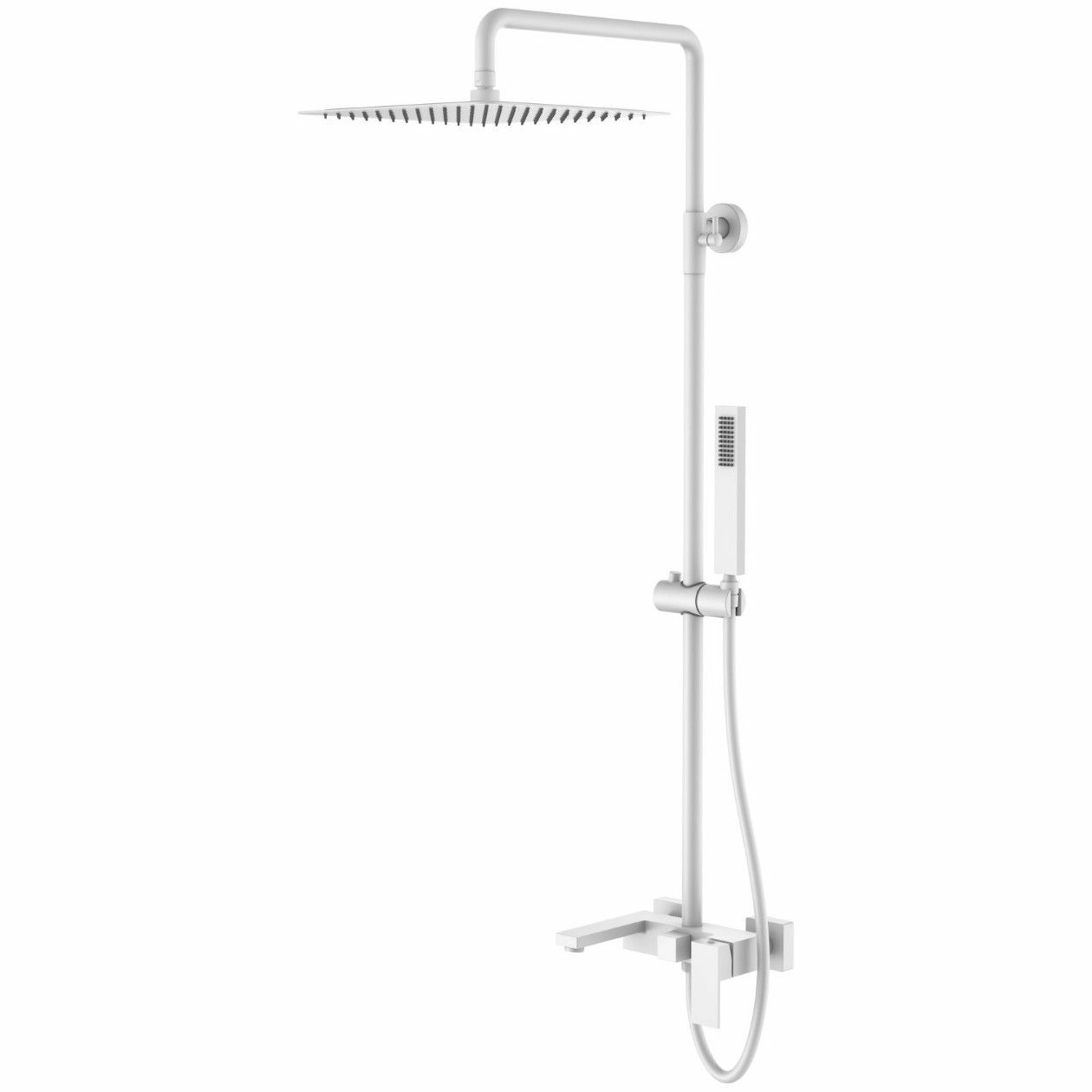 Стойка для душа Boheme Qubic Matt White, 478-MW