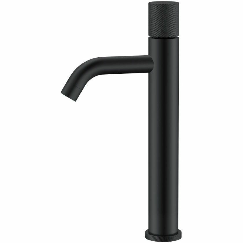 Высокий смеситель для умывальника Boheme Stick Spirale Black, 122-BB.4