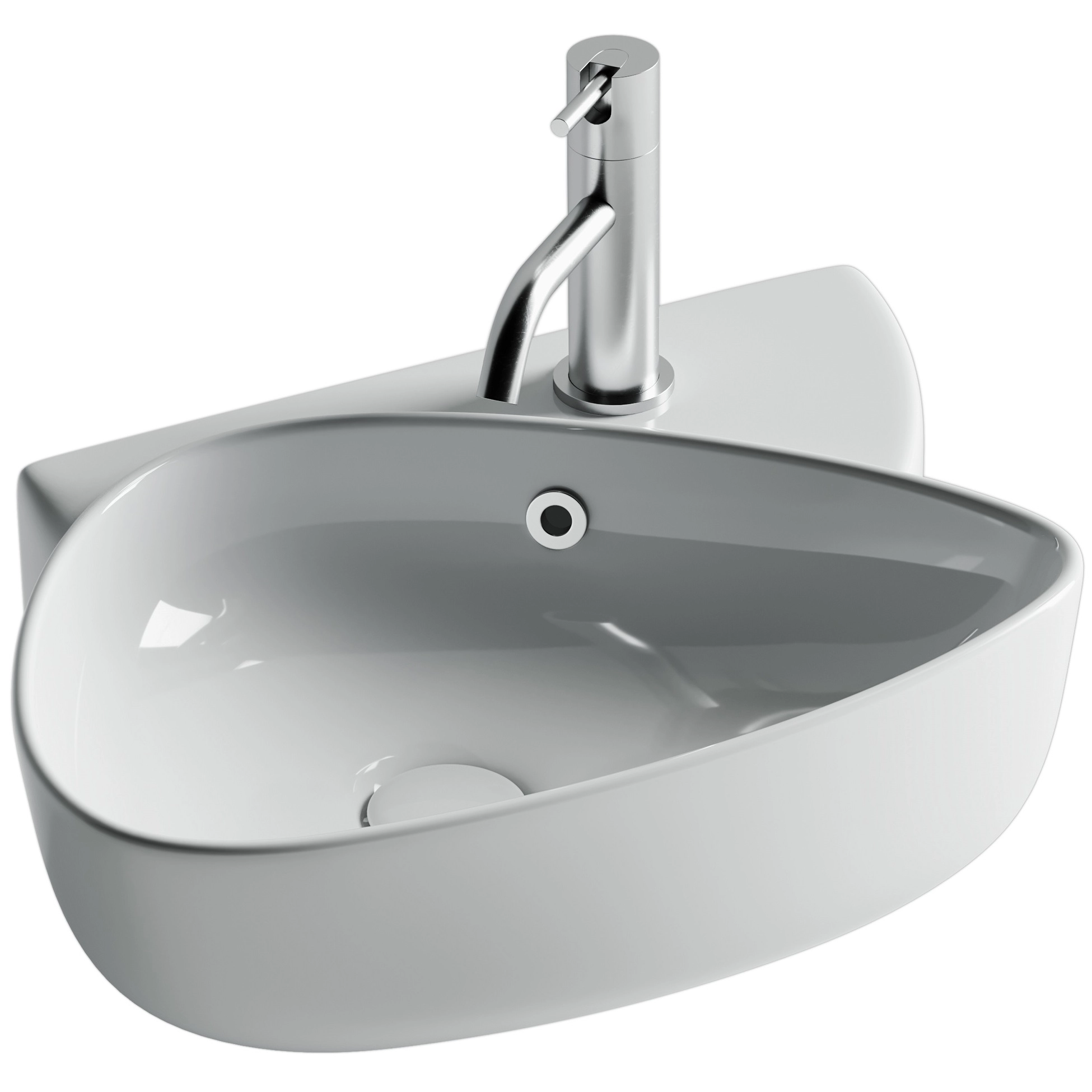 Раковина подвесная CeramicaNova Element 49.5x35, CN5049