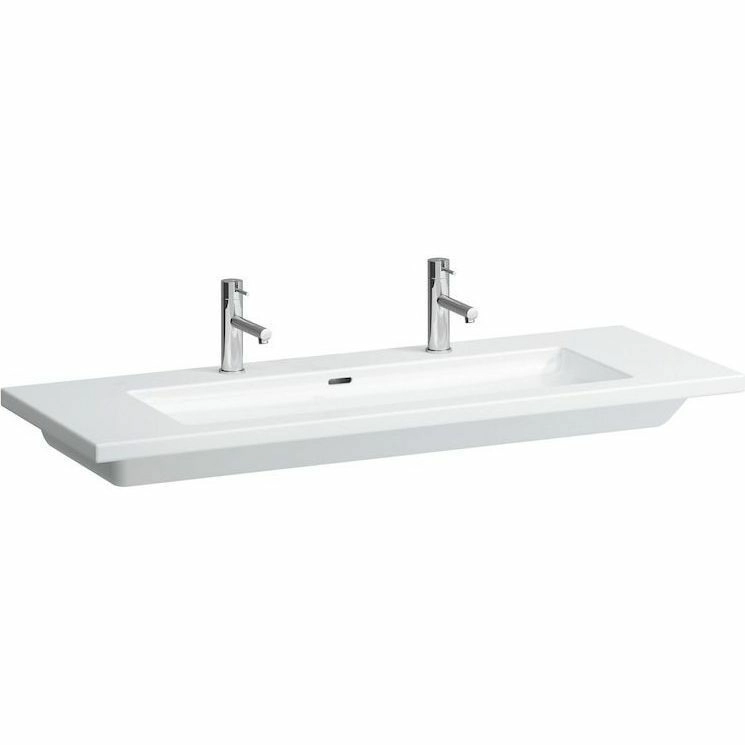 Раковина-столешница двойная Laufen Living Square 130x48, 8.1643.6.000.107.1