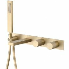 Смеситель для ванны скрытого монтажа Abber Rund золото матовое, AF8730G