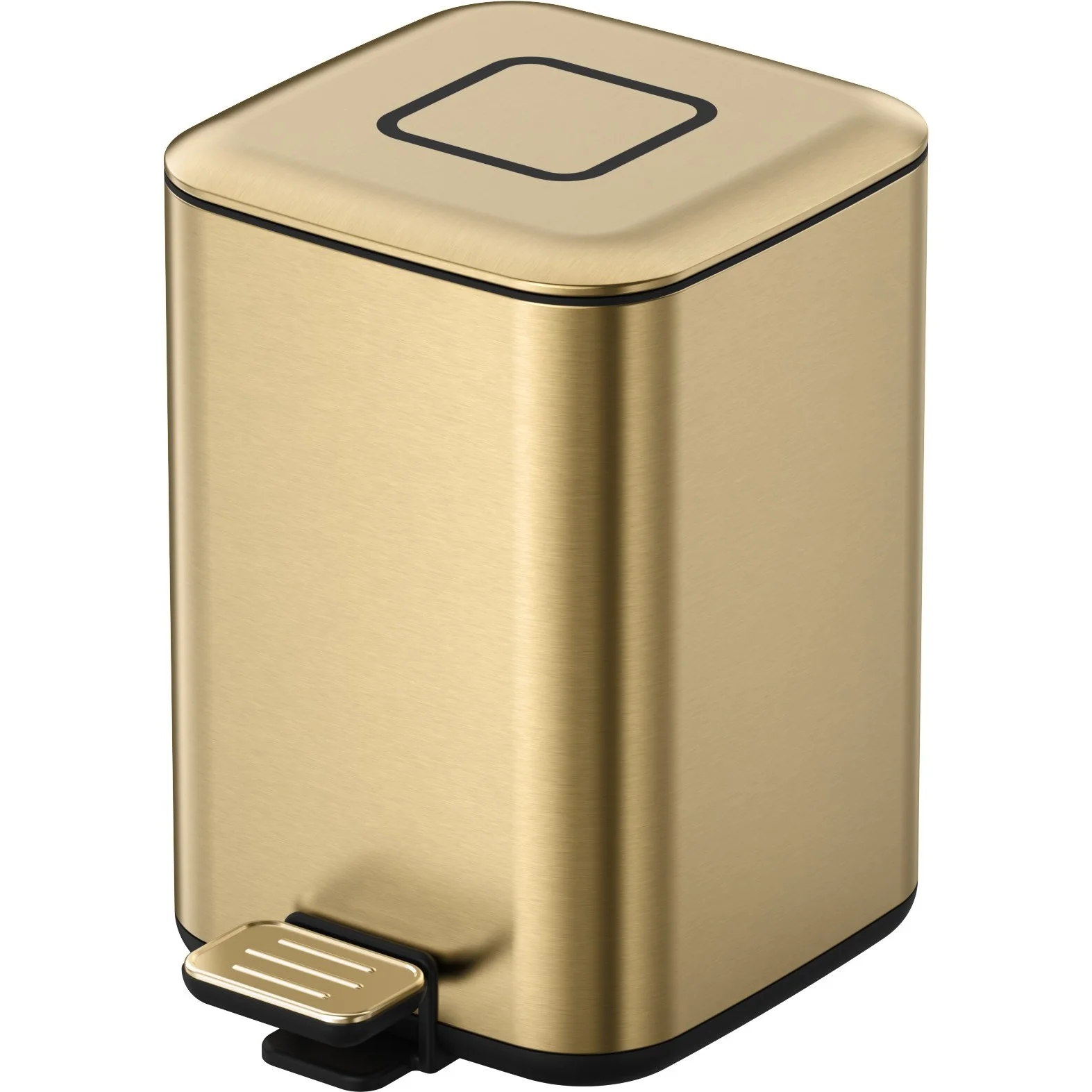 Ведро квадратное Boheme Q Matt Gold, 10948-MG