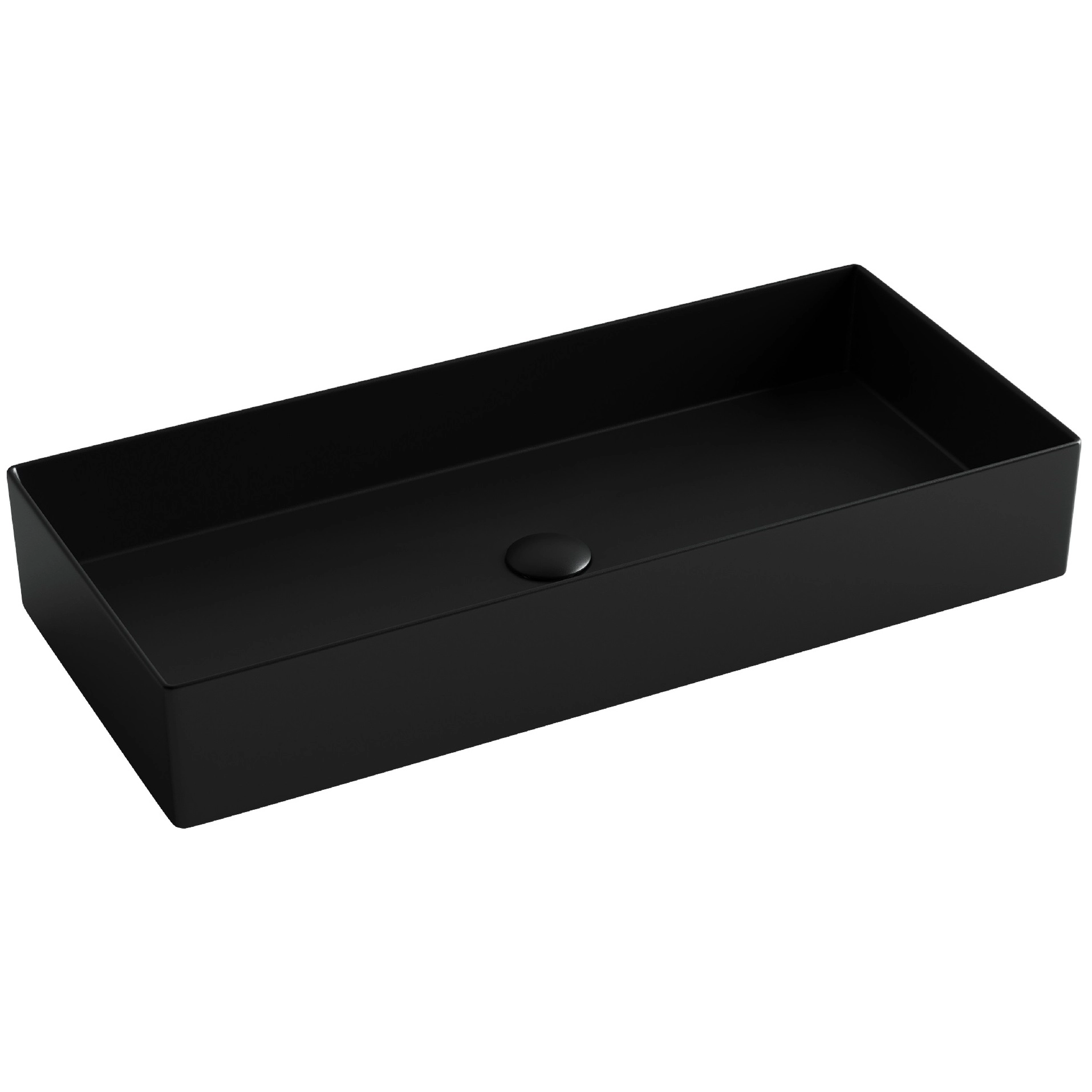 Умывальник чаша накладная прямоугольная CeramicaNova Element 80.1x36, CN6072MB