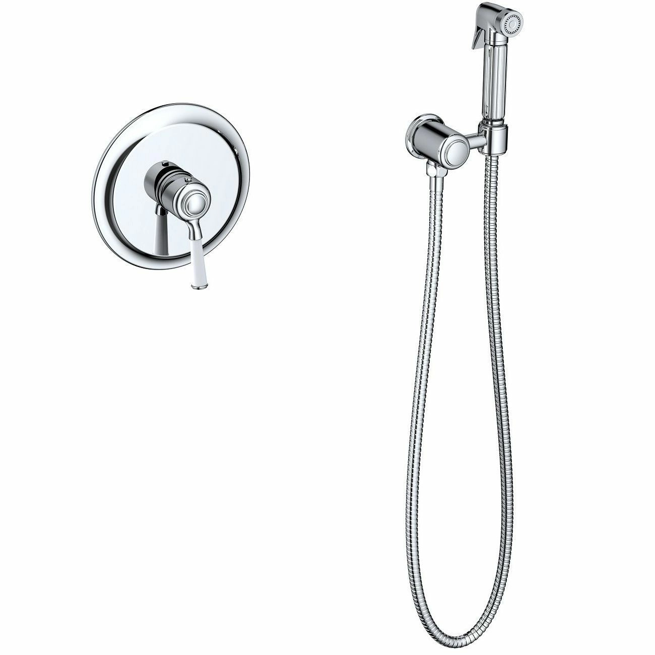 Смеситель встроенный с гигиеническим душем Timo Arisa Chrome, 5309/00SM