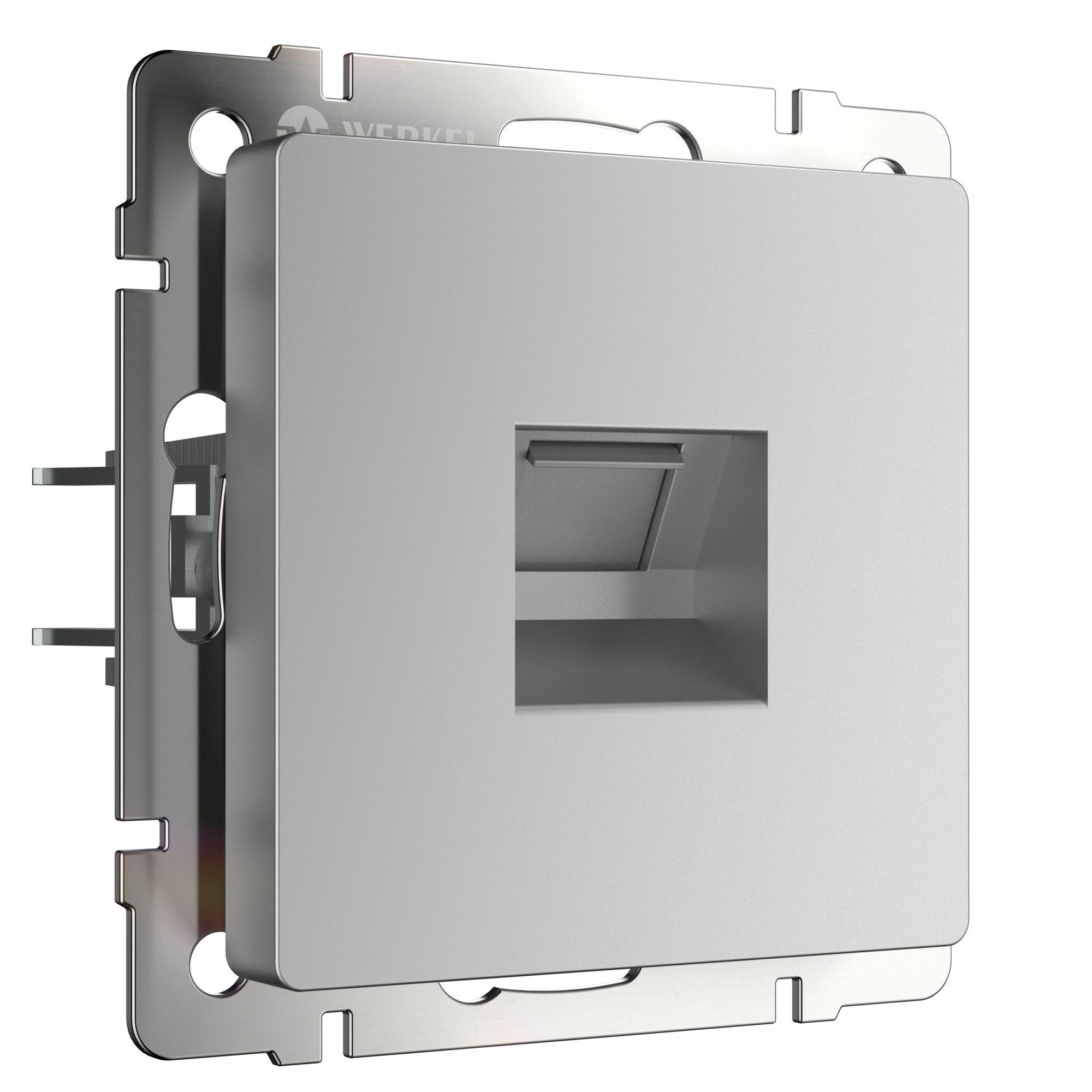 Телефонная розетка RJ-11 Werkel W1182006 (серебряный)