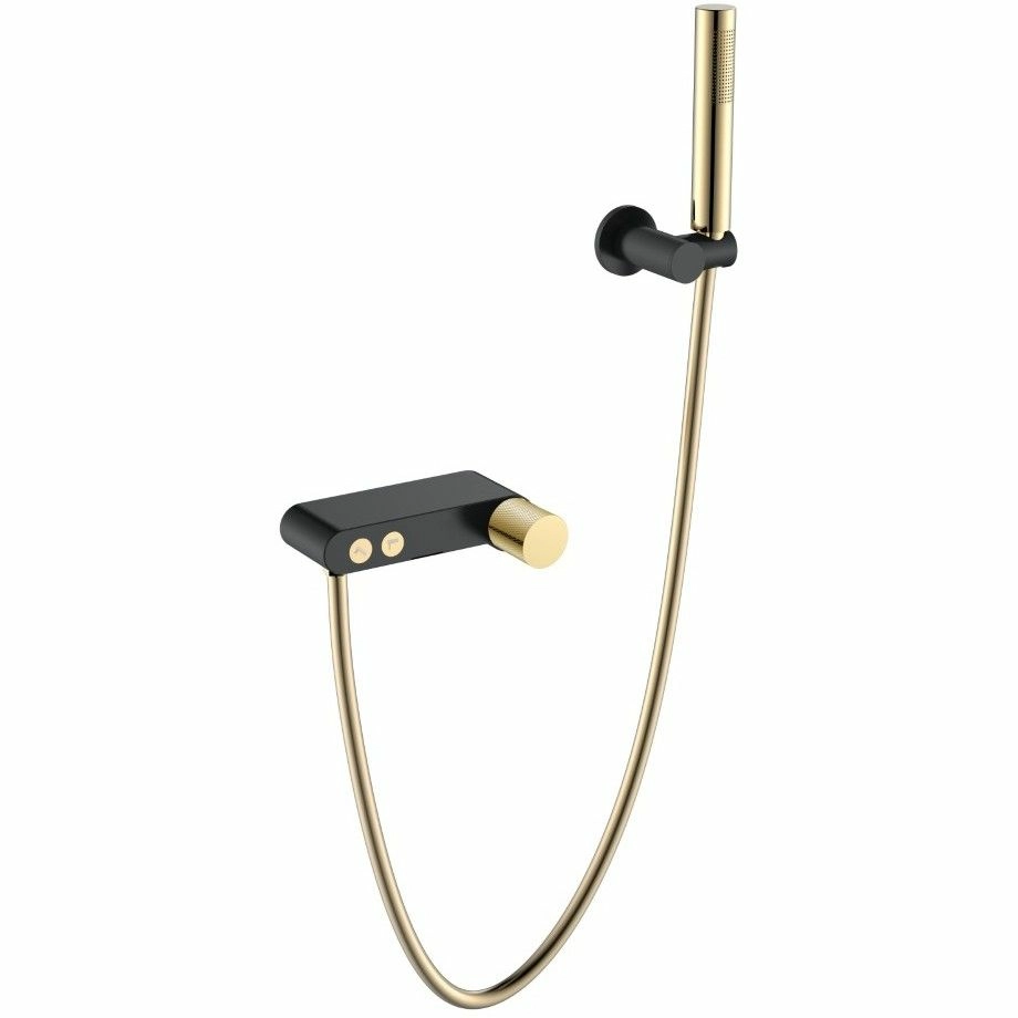 Смеситель для ванны Boheme Stick Touch Black/Gold, 123-BG.2