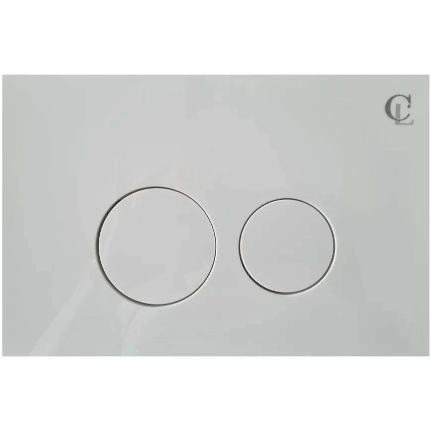Кнопка для инсталляции белый глянец Ceramalux, DC/1-014