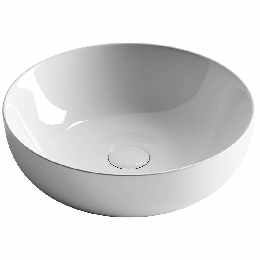 Умывальник чаша накладная круглая CeramicaNova Element 42x42, CN5024