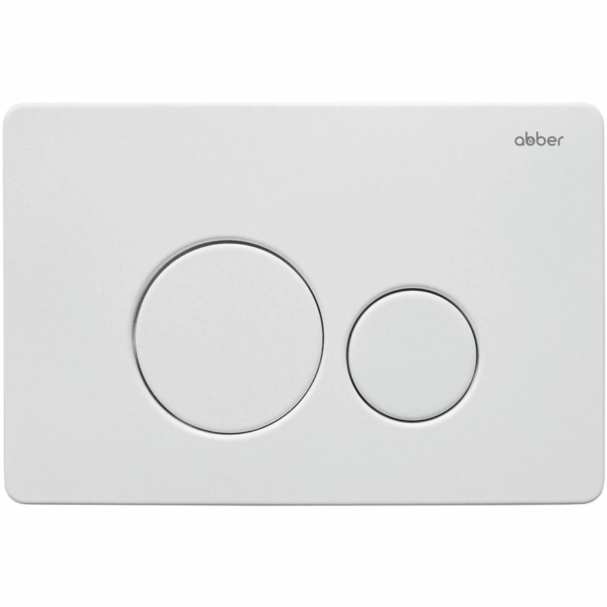 Клавиша смыва Abber белый матовый, AC0121MW