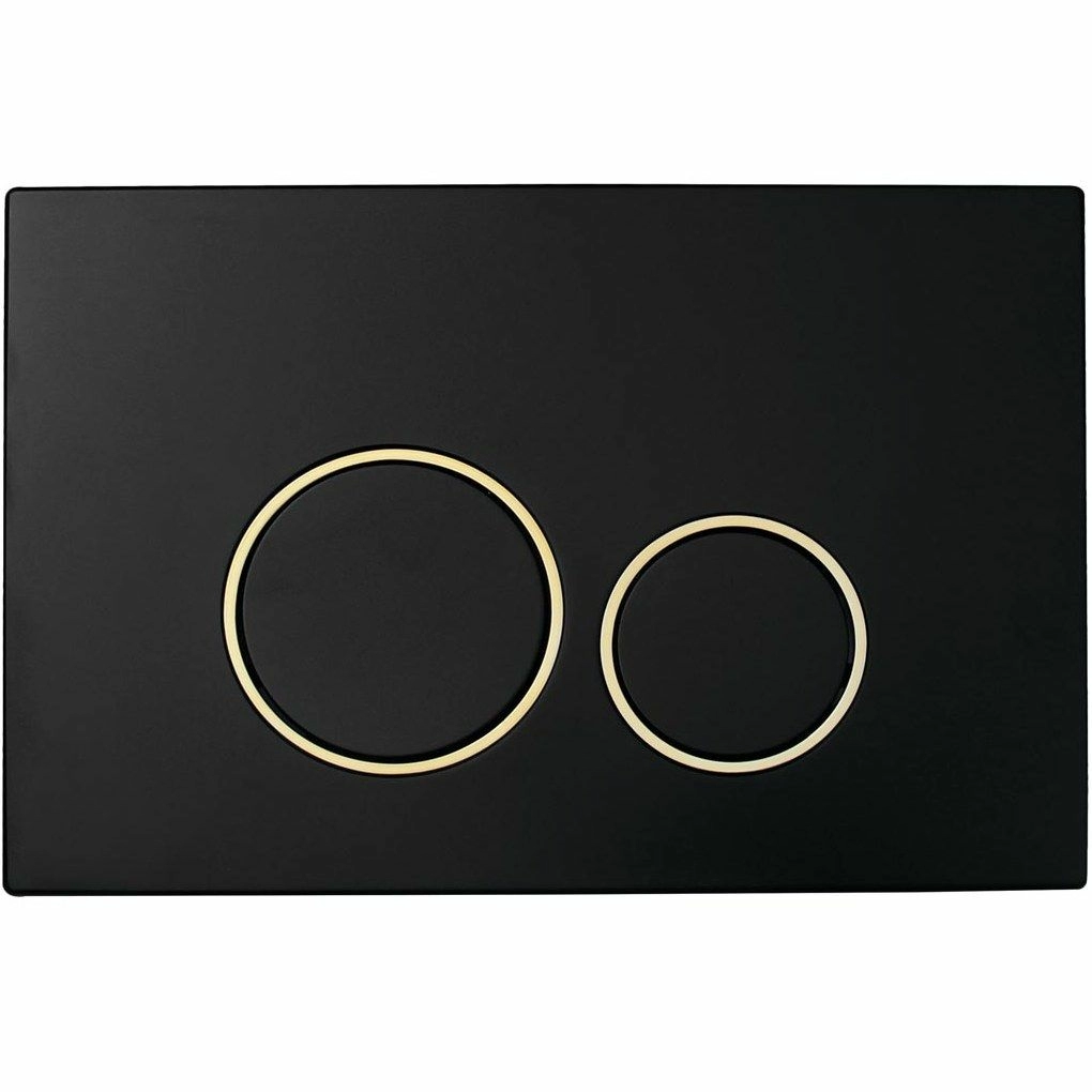 Кнопка для инсталляции Boheme Matt Black/Gold, 663