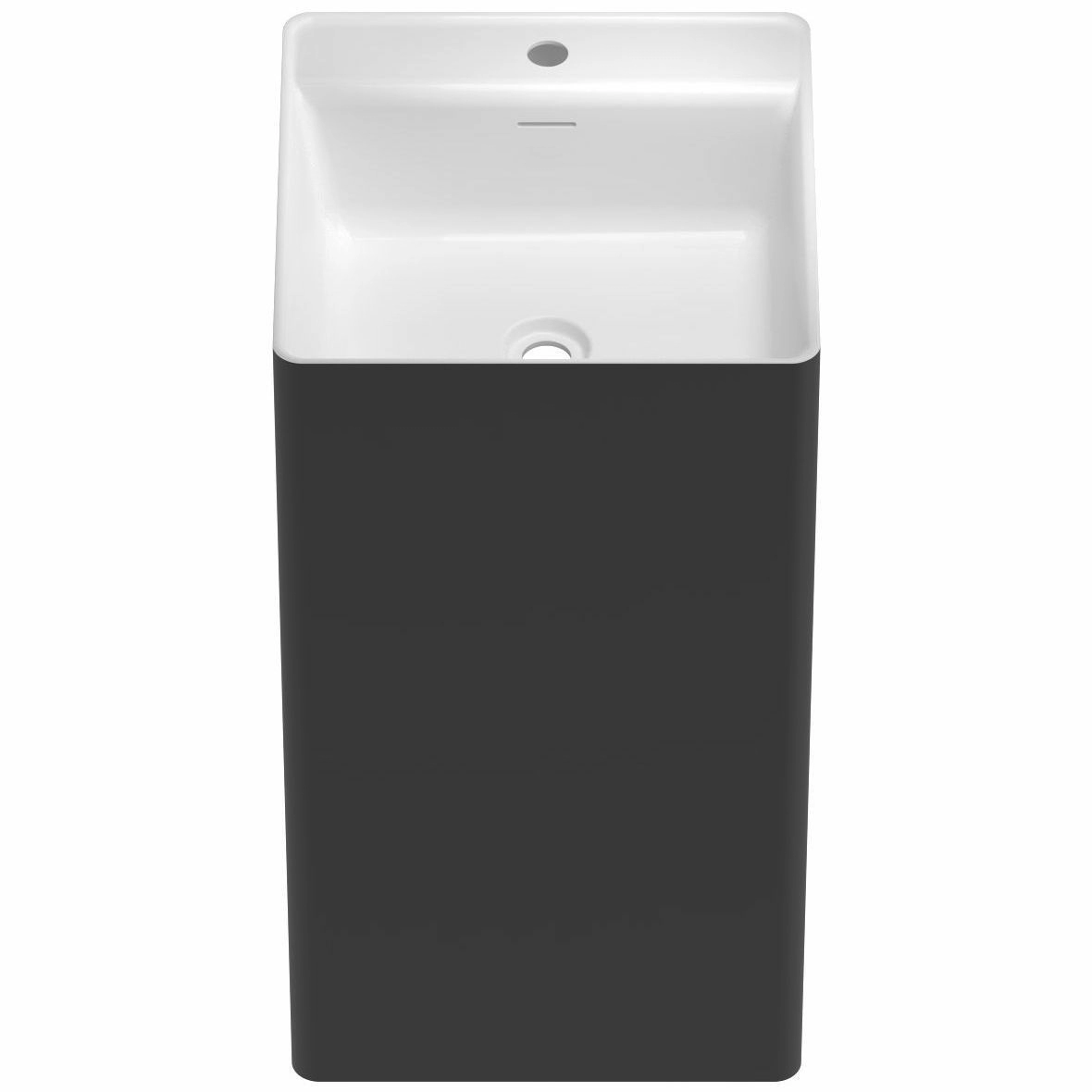 Напольная акриловая раковина Wellsee Pure BY Wellsee 40x40, 230716000