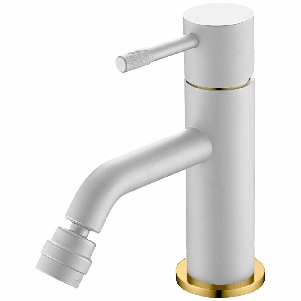 Смеситель для биде Boheme Uno White/Gold, 466-WG