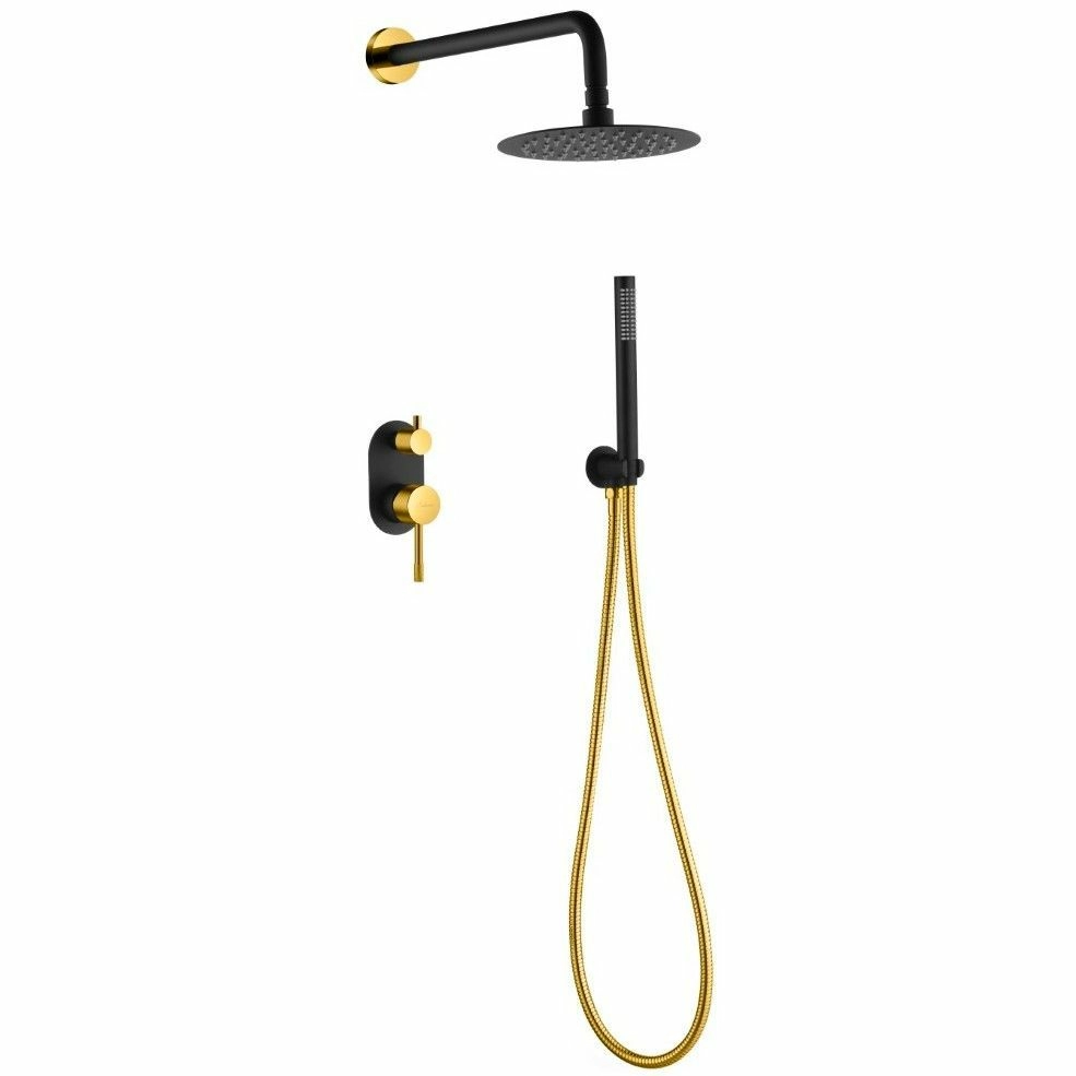 Душевая система Boheme Uno Black/Gold, 464-BG