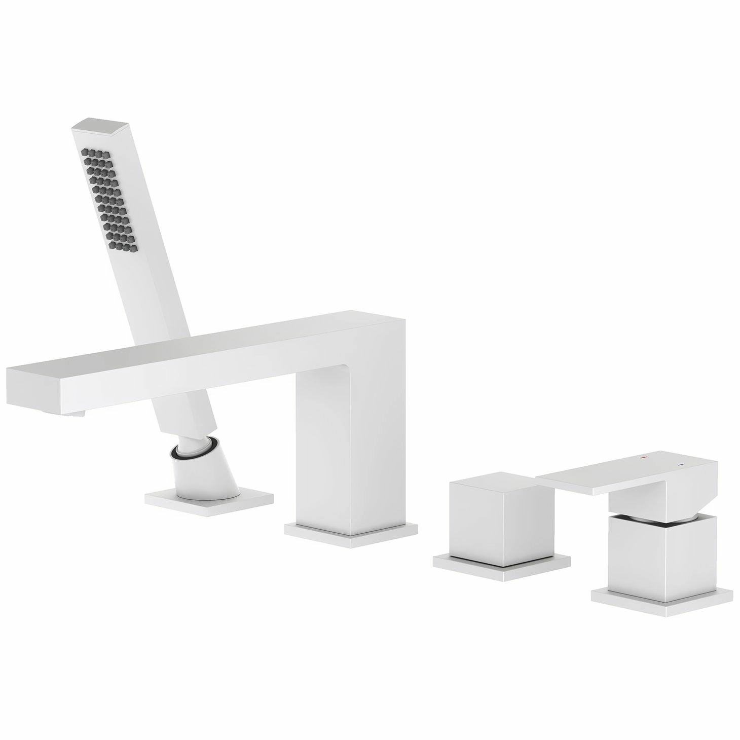 Смеситель для ванны с душем врезной Timo Selene Matte White, 2130/16Y