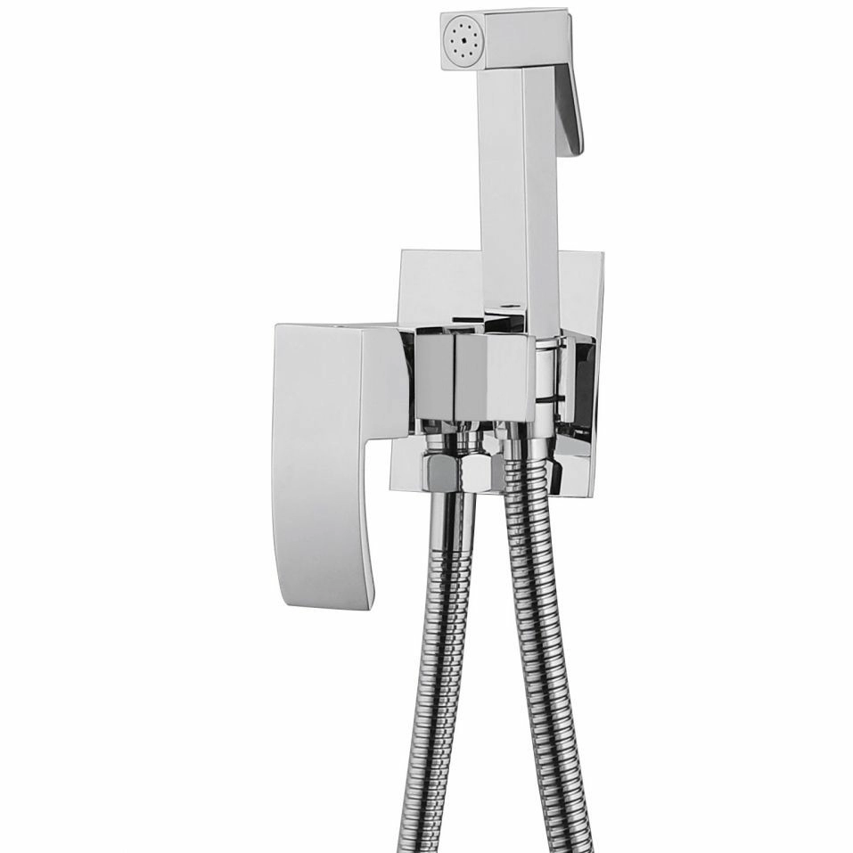 Смеситель с гигиеническим душем Abber Wasserfall хром, AF8625