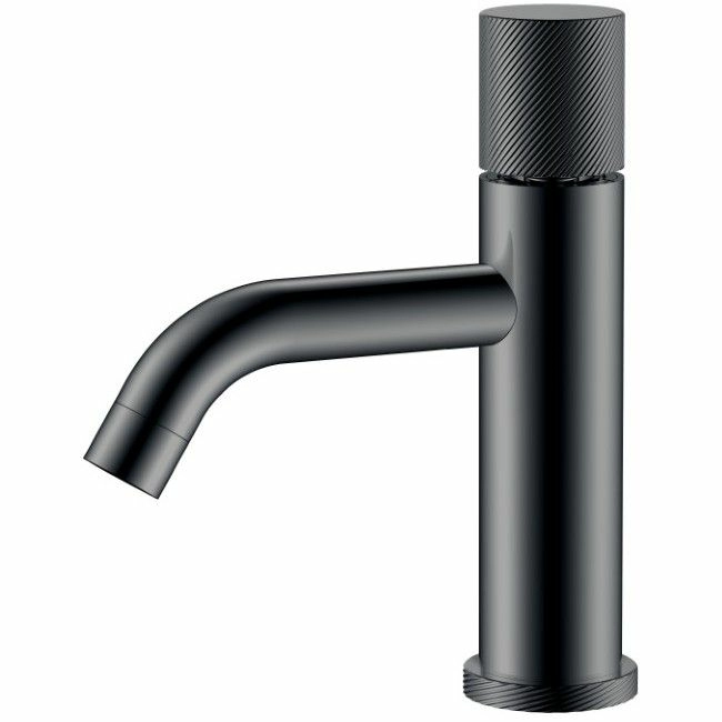 Смеситель для умывальника Boheme Stick Spirale Shine Gun Metall, 121-SGM.4