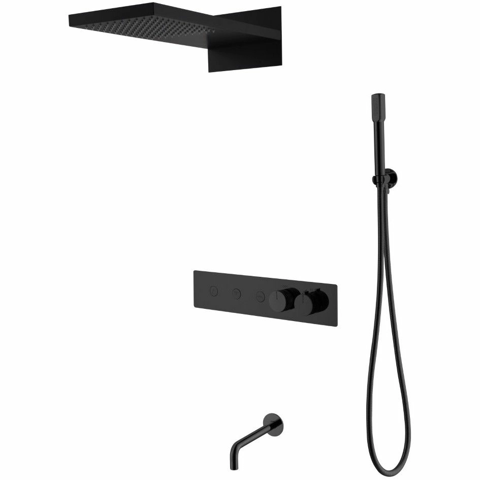Встроенная душевая система Boheme Fusion Black, 131-2-B