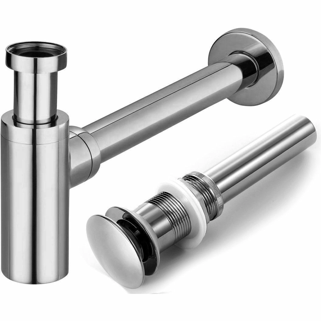 Сифон с донным клапаном Rea Chrome, REA-A5693