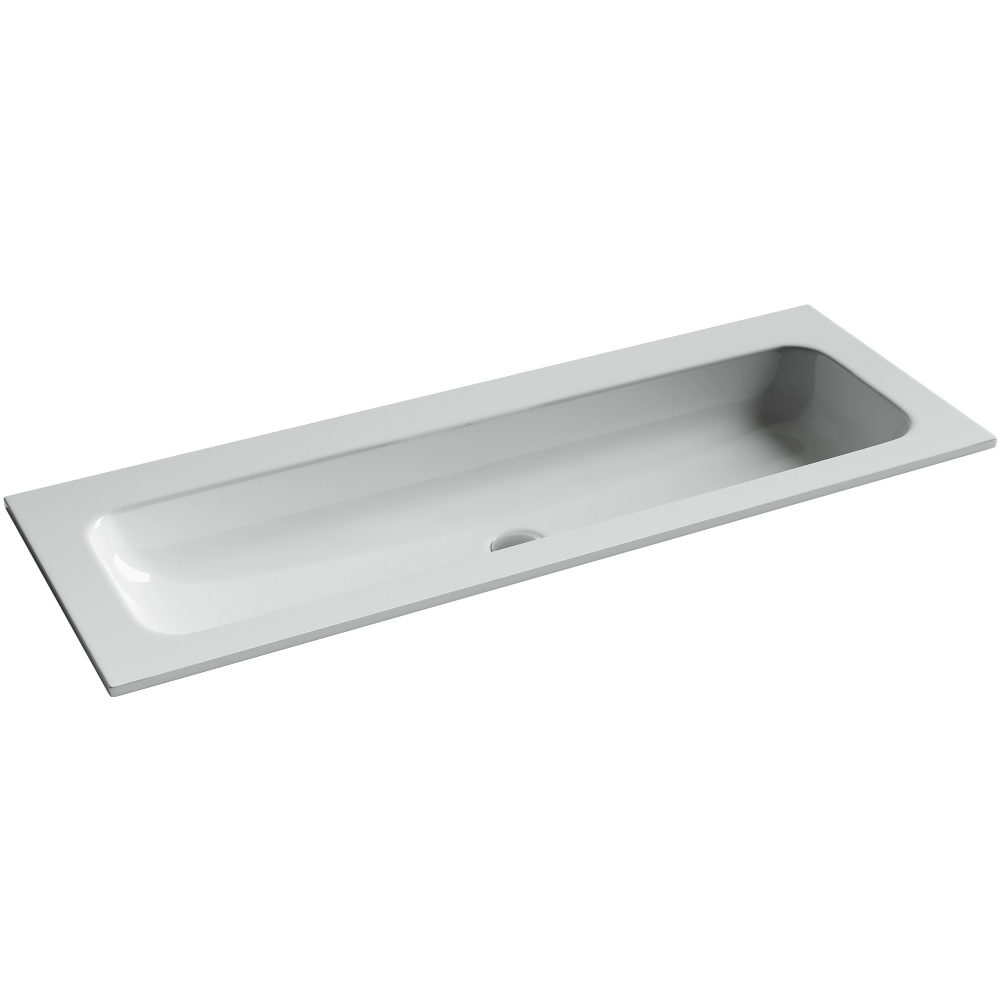 Умывальник накладной прямоугольный CeramicaNova Grace 121x45.7, CN7016wx