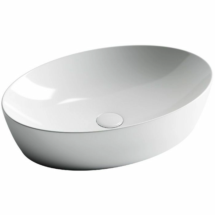 Умывальник чаша накладная овальная CeramicaNova Element 61x41, CN5018