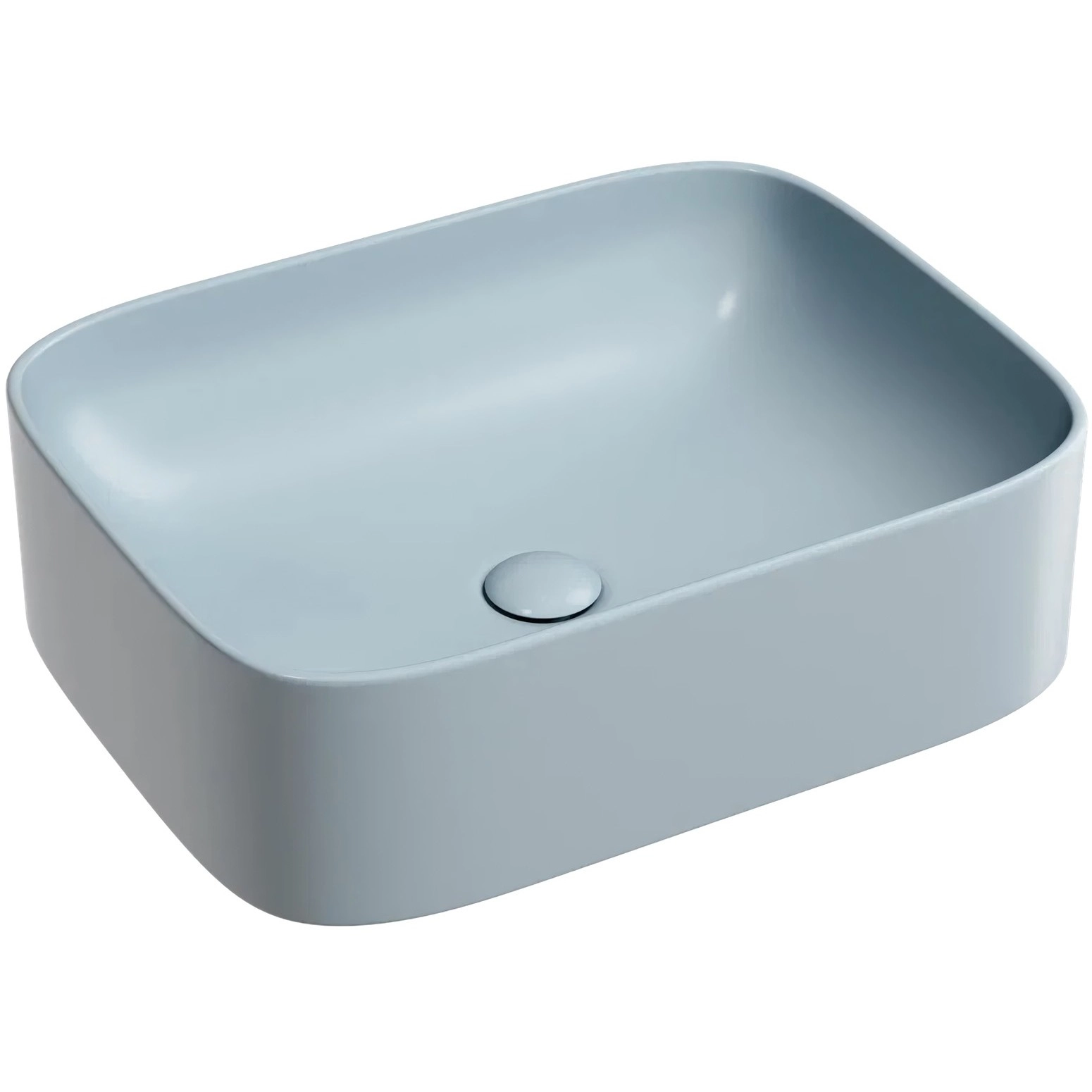 Умывальник чаша накладная прямоугольная CeramicaNova Element 50.5x38.5, CN6052MHL