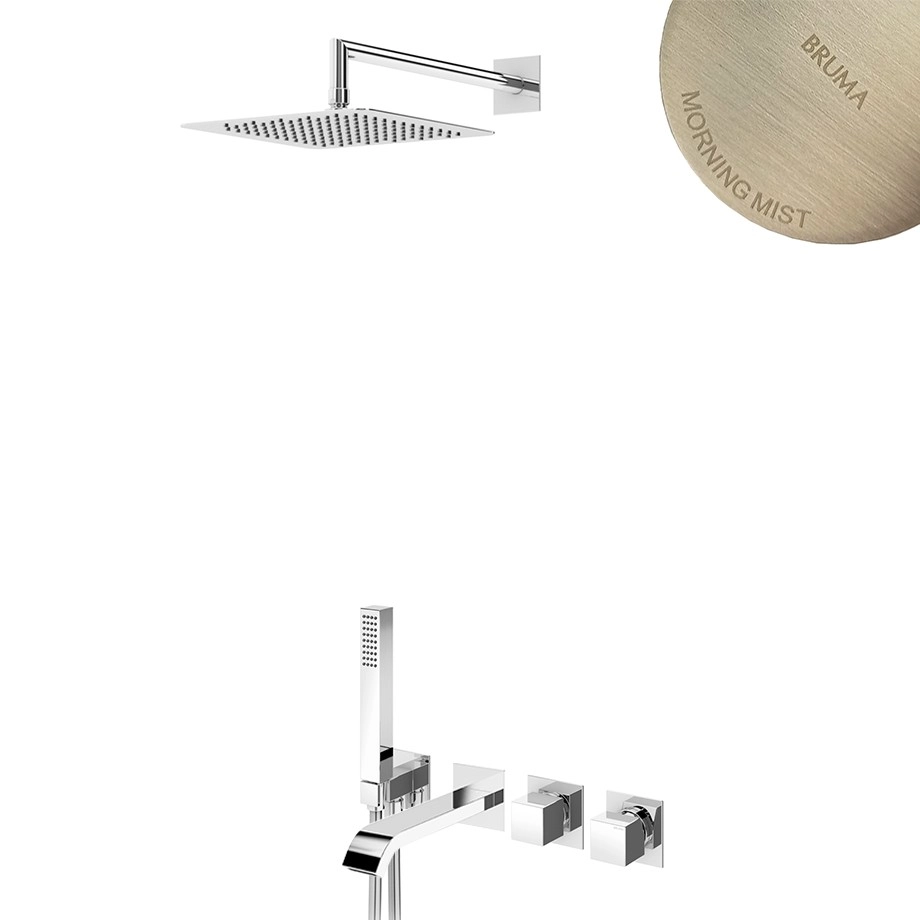 Система скрытого монтажа Bruma Escudo на 3 потока, 1456262MM+1455925MM+1456423MM+1021402MM