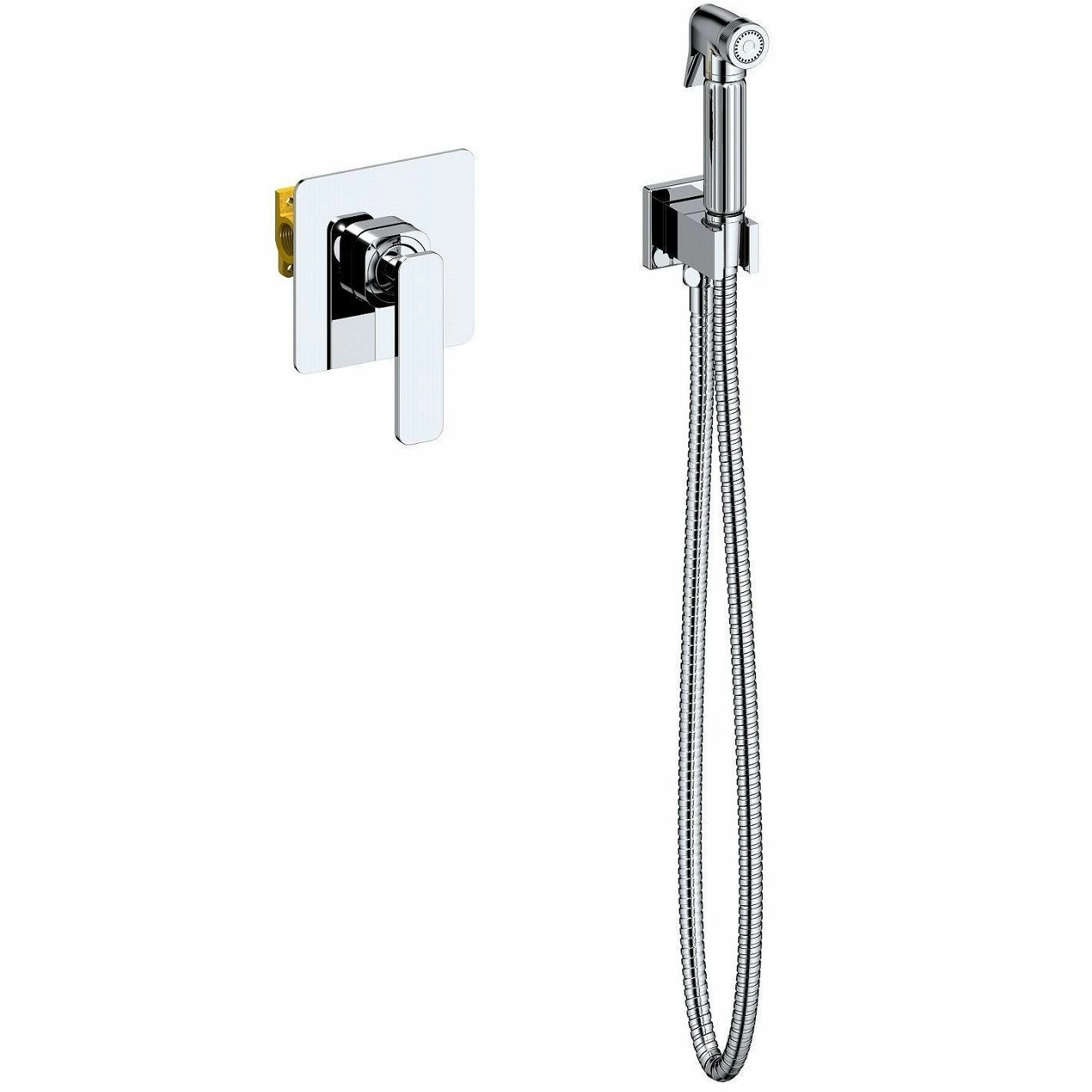 Смеситель встроенный с гигиеническим душем Timo Torne Chrome, 4389/00SM