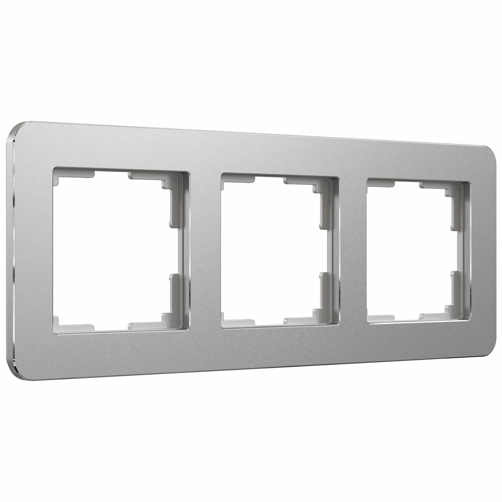 Рамка на 3 поста Werkel Platinum W0032606 (алюминий)