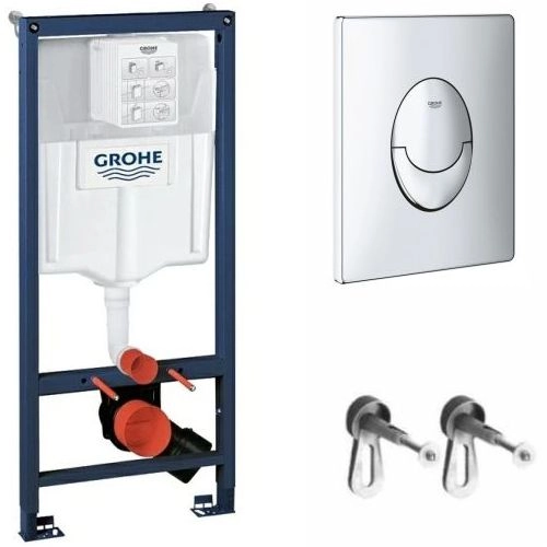 Инсталляция для унитаза Grohe Rapid SL с кнопкой Skate Air, 38536001 + 38505000