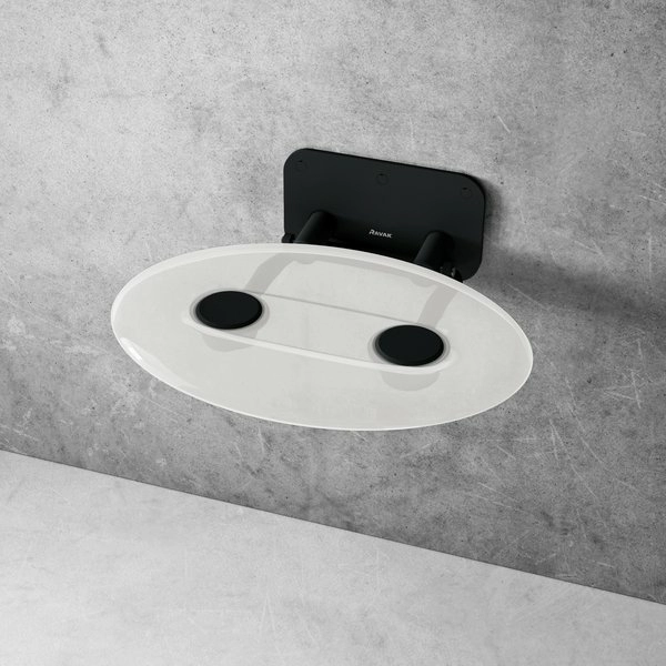 Сиденье для душа Ravak OVO-P II Clear/Black, B8F0000056