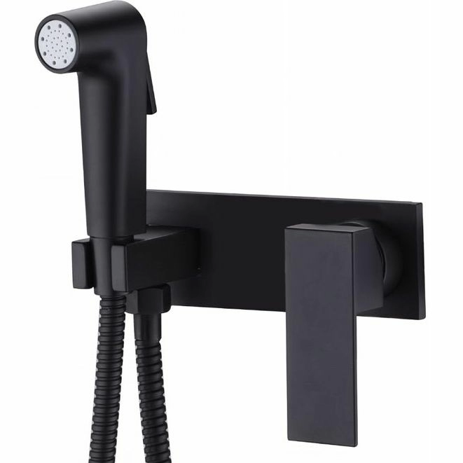 Смеситель скрытого монтажа для гигиениского душа Ahti Hamina Black, HA305217