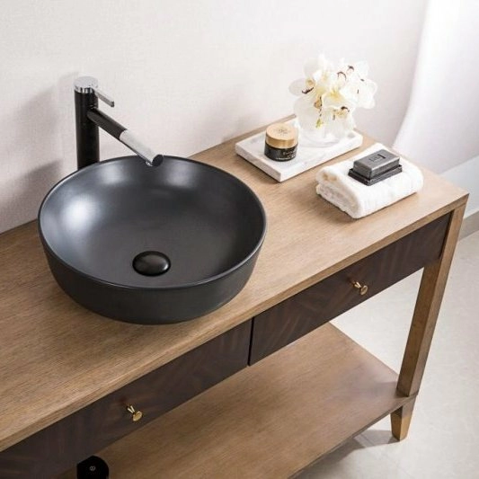 Раковина керамическая накладная Belbagno 41x41, BB1315-H301