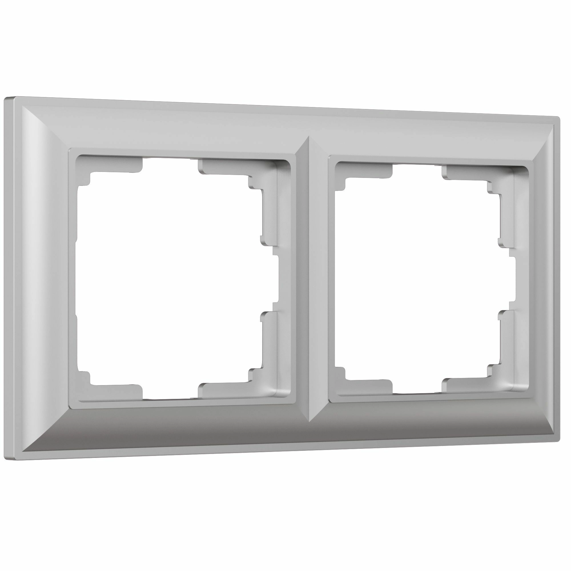 Рамка на 2 поста Werkel Fiore W0022206 (серебряный)