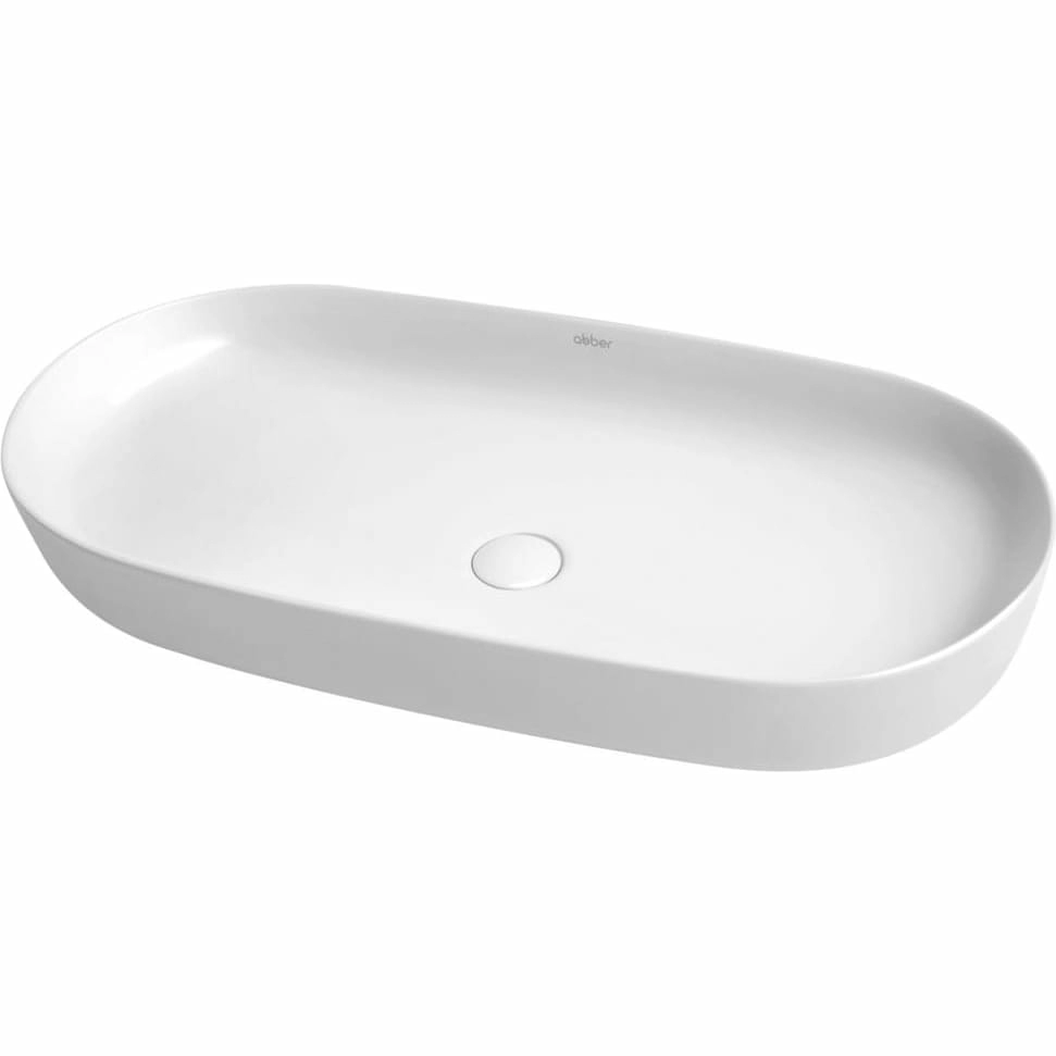 Раковина накладная Abber Bequem 80x40 AC2110 белая