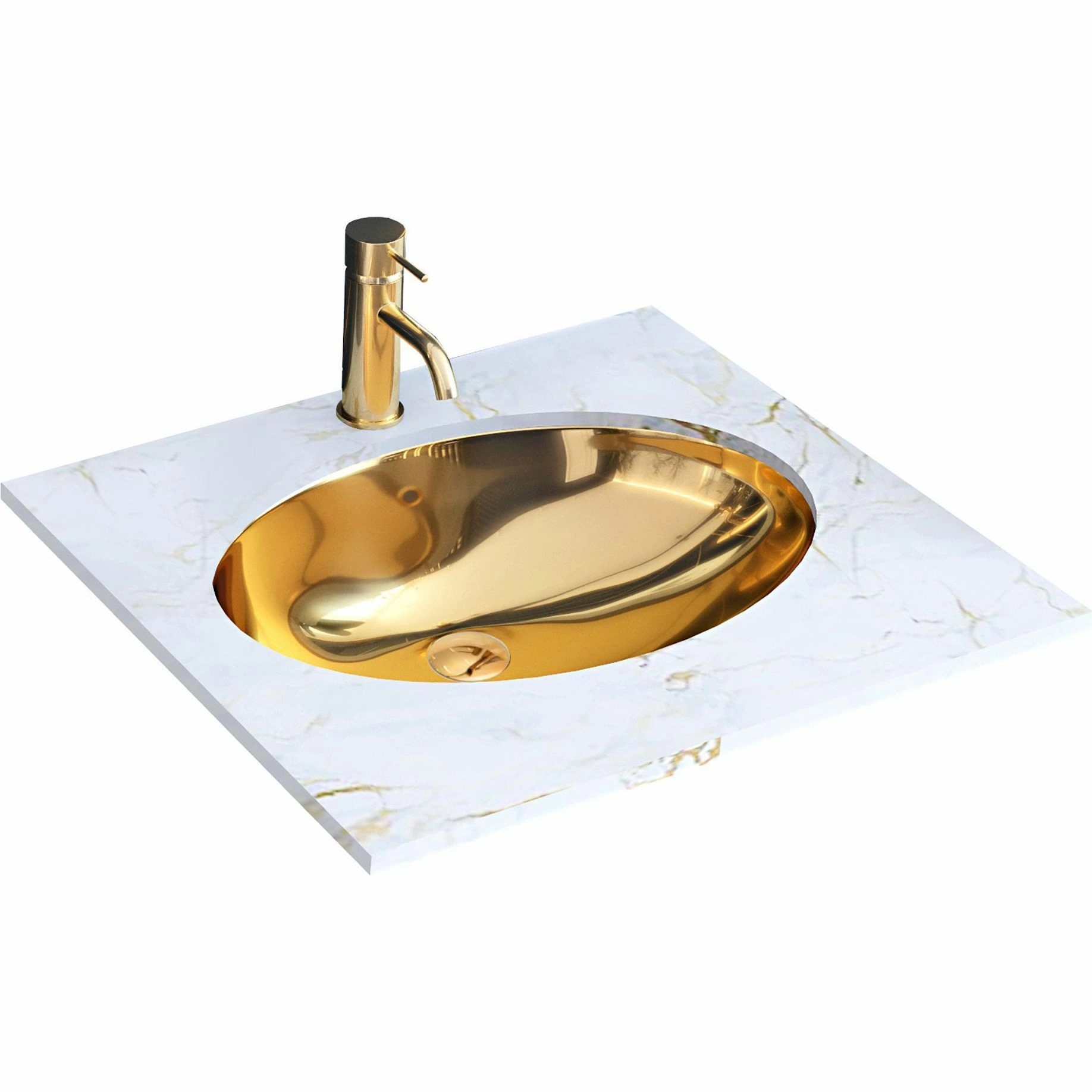 Умывальник Rea Nel Gold 47x29, REA-U6331
