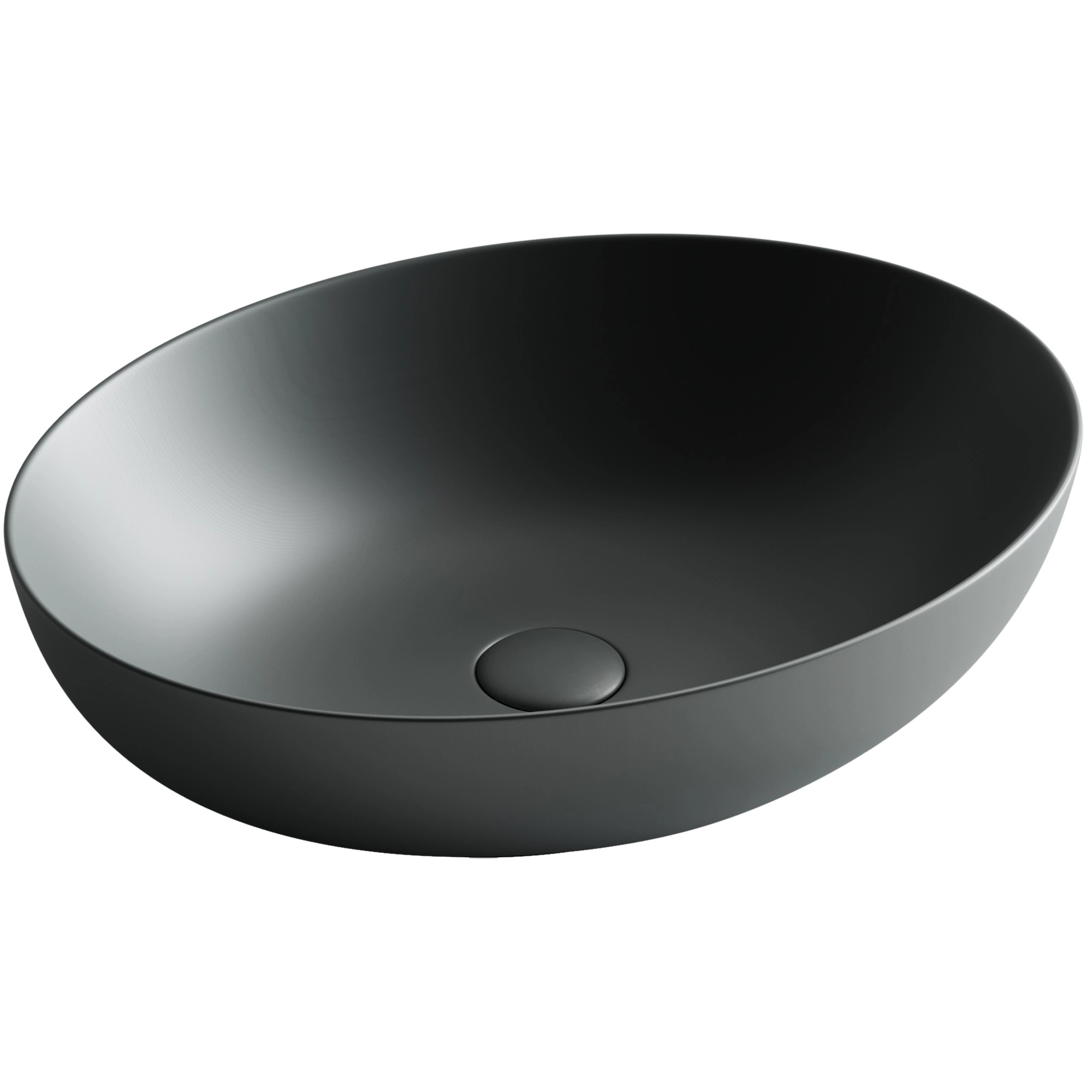 Умывальник чаша накладная овальная CeramicaNova Element 52x39.5, CN6017MDH
