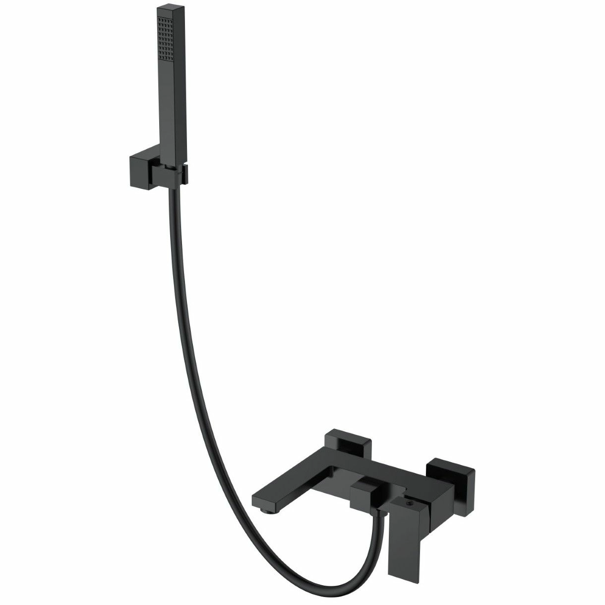 Смеситель для ванны Boheme Qubic Matt Black, 473-B